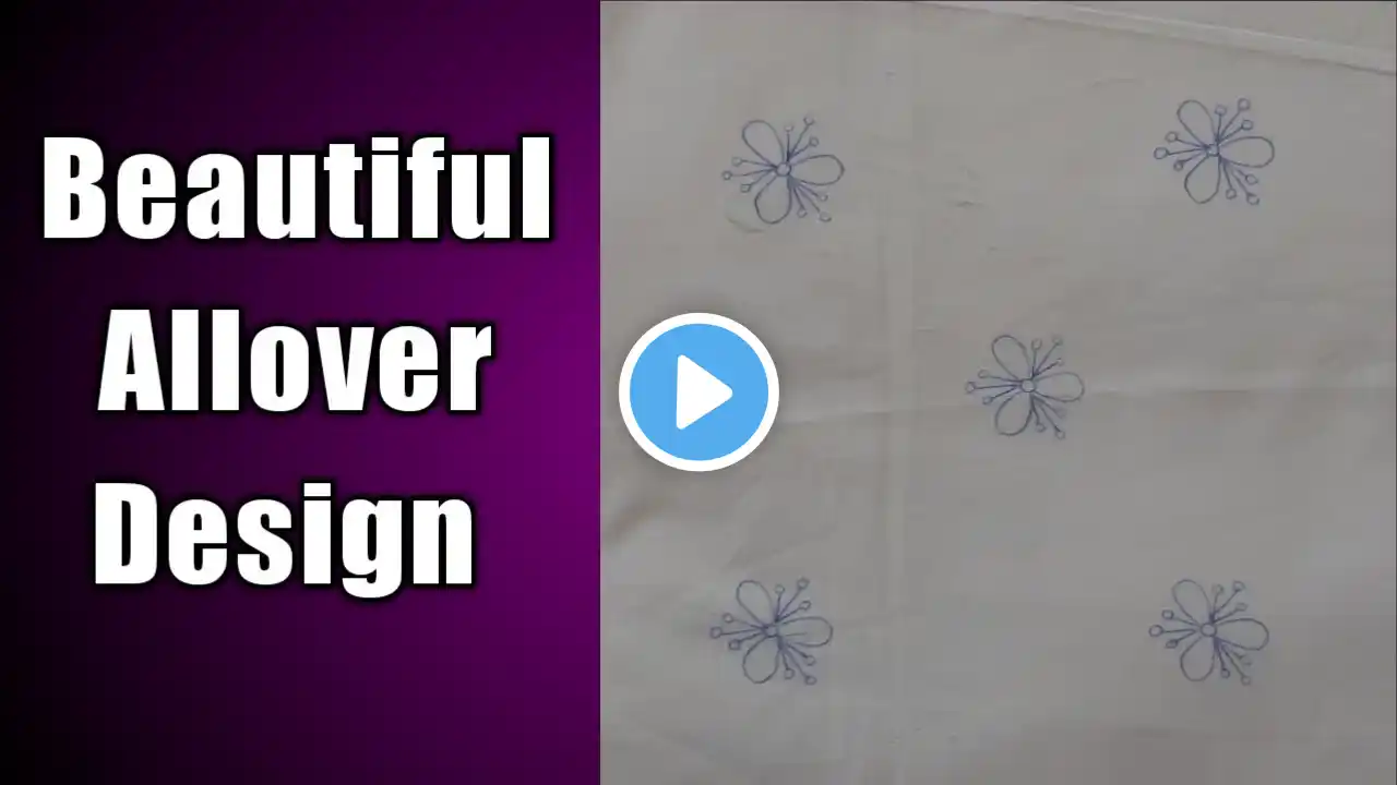 Beautiful Allover Design || Buta for saree , suit , dupatta