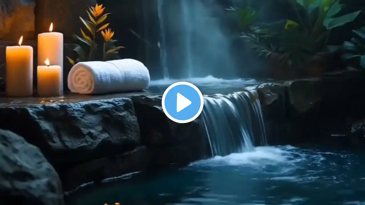 Relaxing Waterfall Nature Sounds Calming, Gentle River Peaceful River Flowing Sound, Water Sounds