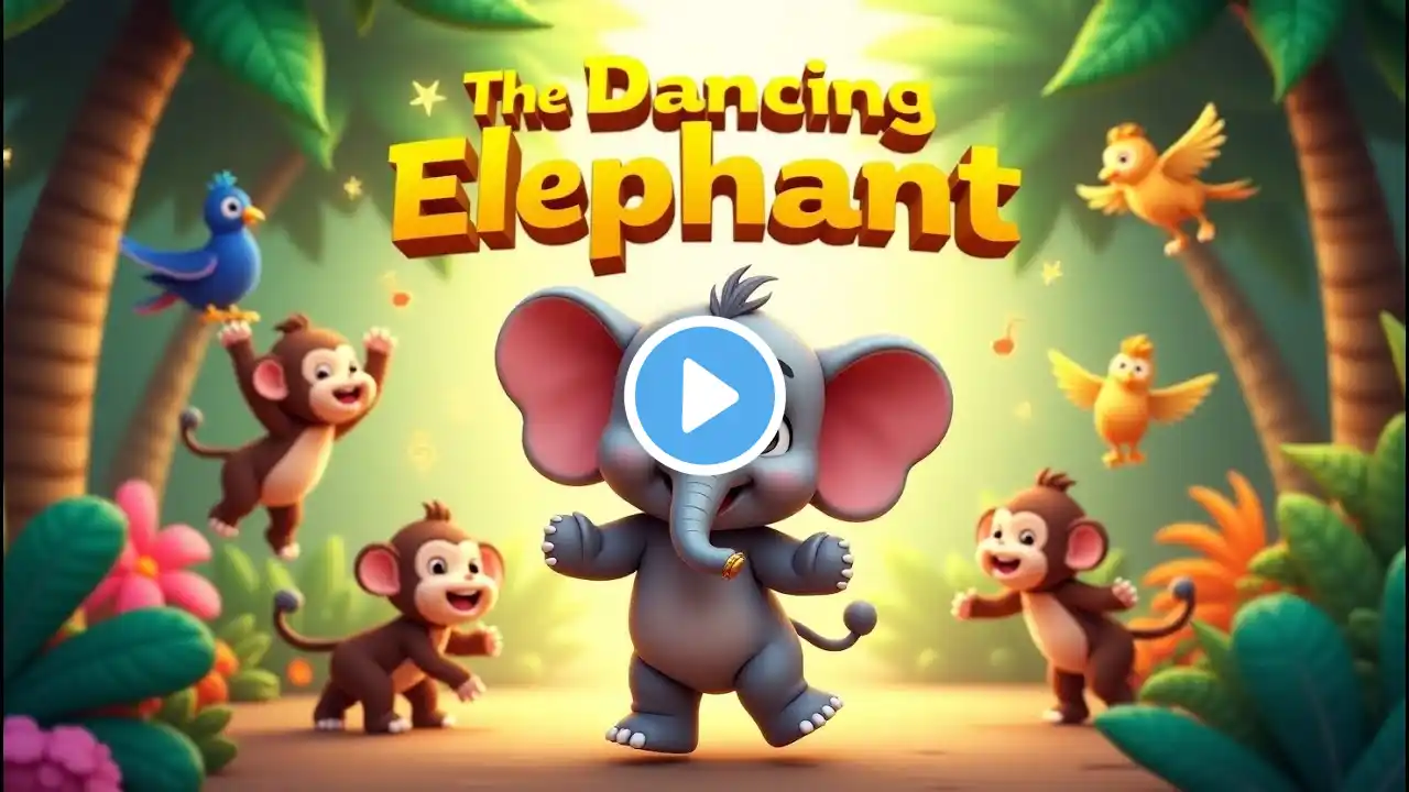 The Dancing Elephant  | Elephant Rhymes English | Kids Rhymes & Babies Songs | #tinygeniustv