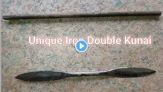 Crafting Unique iron Kunai Flying Knife rather than paper work. #smithing #forging #handmade