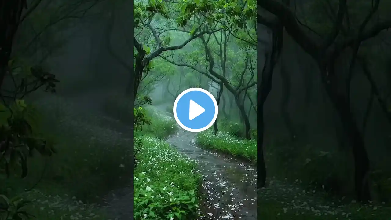 Rain Sounds For Sleeping - 99% Instantly Fall Asleep With Rain #shorts #nature #ruidodelluvia #rain