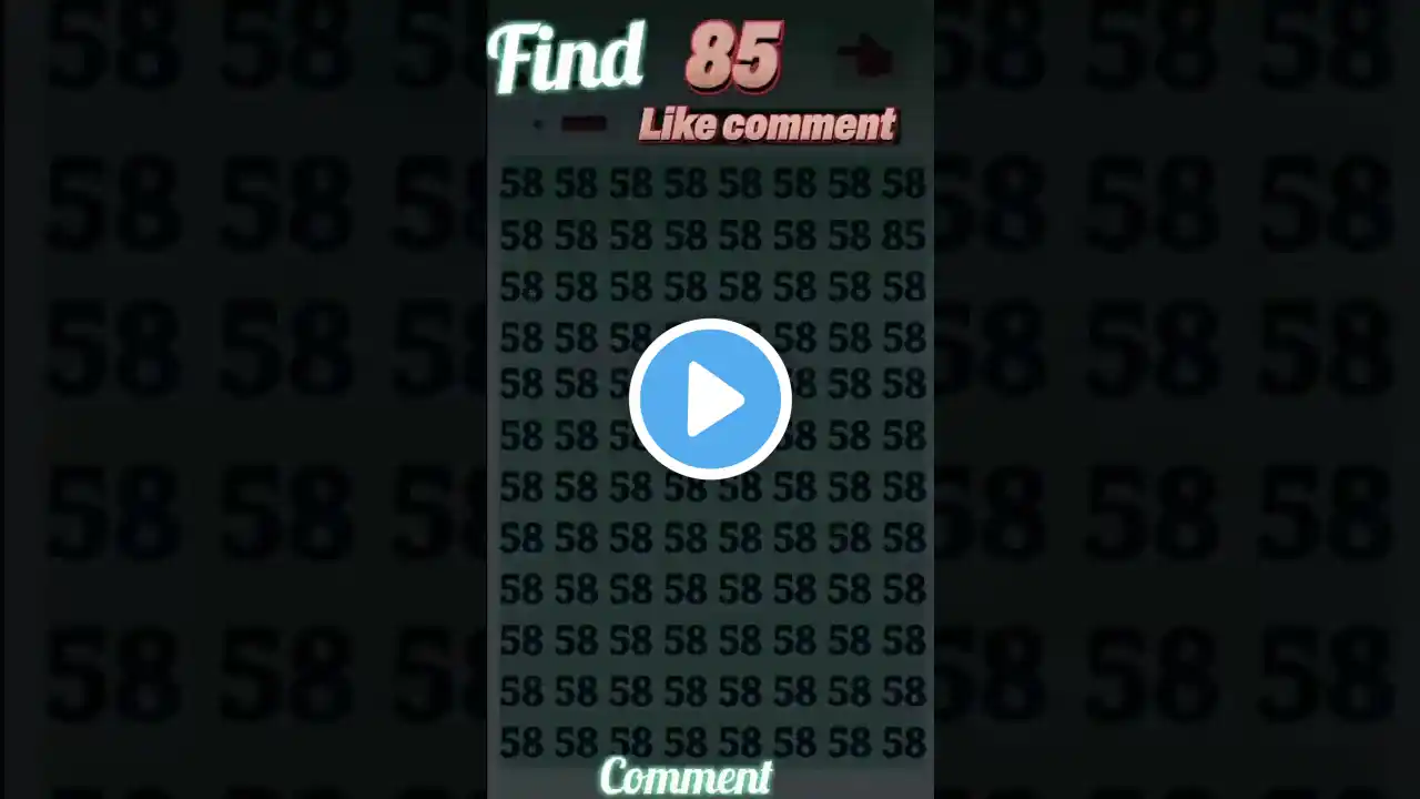 IQ Test Find (85) 🧐| Only For Genius 🎯 & comment below the ans#shorts #viral  #maths #ytshorts #2025