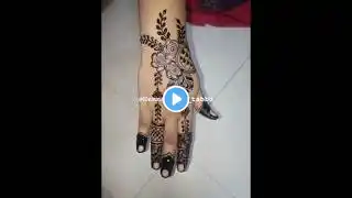 Trending mehndi design simple back hand mehndi design|#easyhennadesign #mehndi #simplemehndi #henna