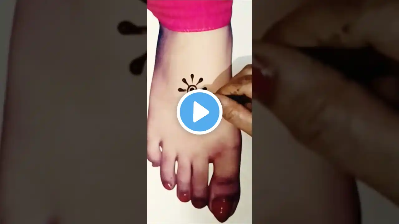 Easy leg mehndi design/pair ki mehandi/mehndi design #youtubeshorts #trending #short