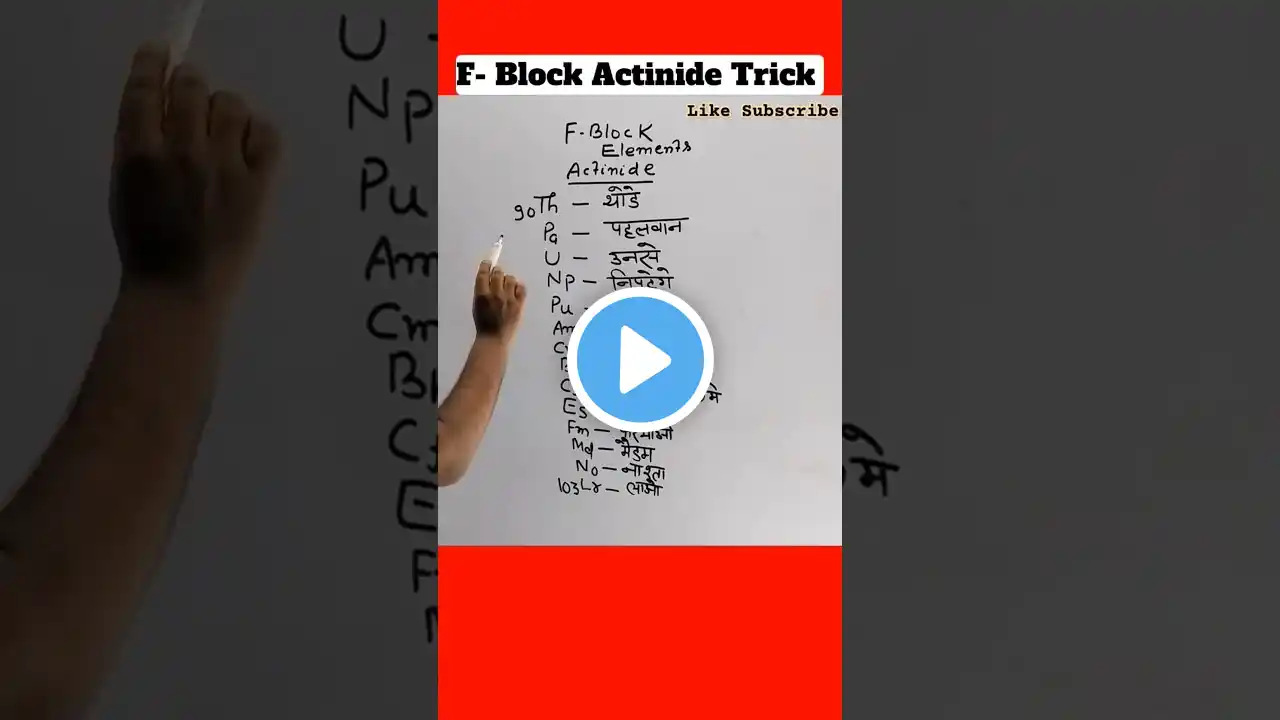 #shorts Actinide Trick #viralvideo