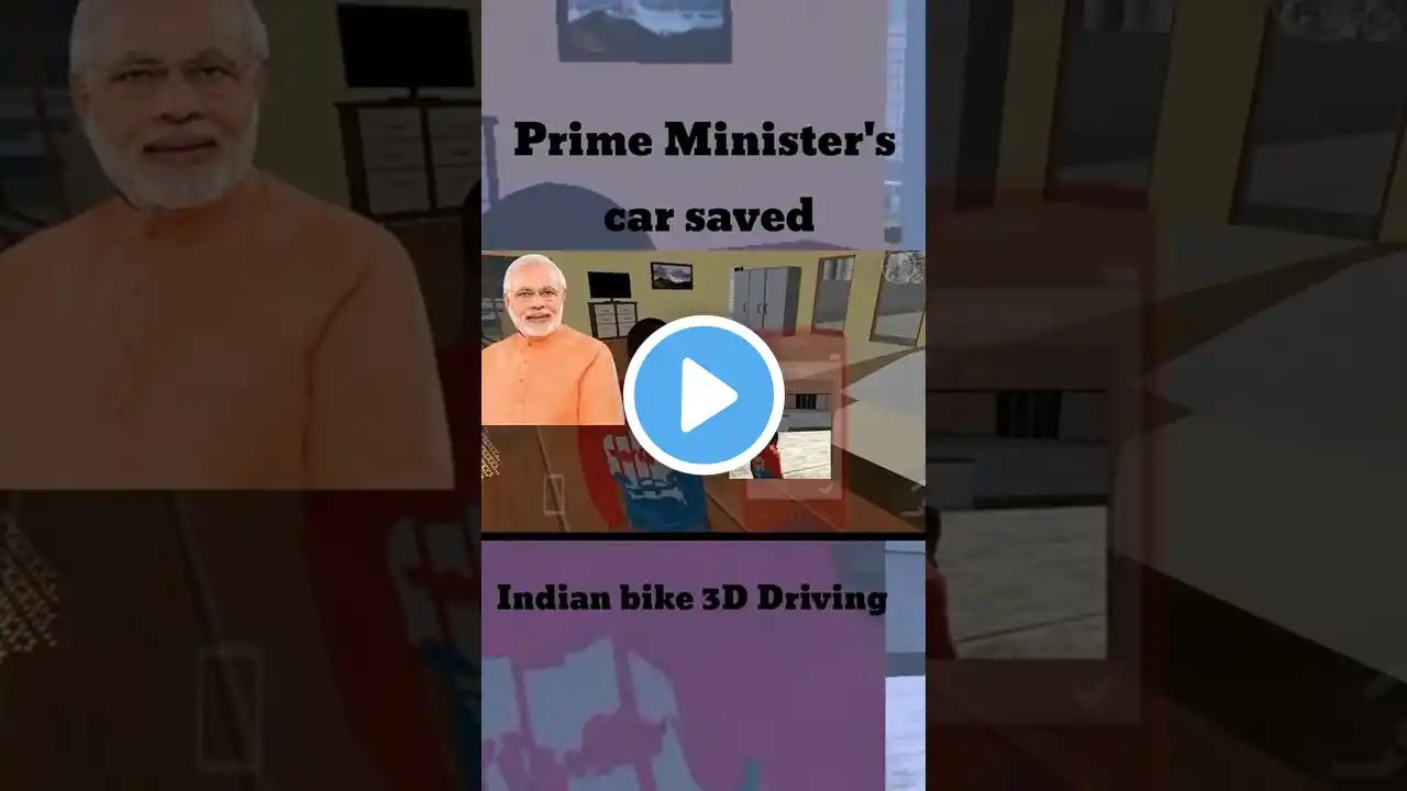 Prime Minister's Car Saved | Indian Bike 3d Driving #shorts #indianbikedriving3d #youtubeshorts