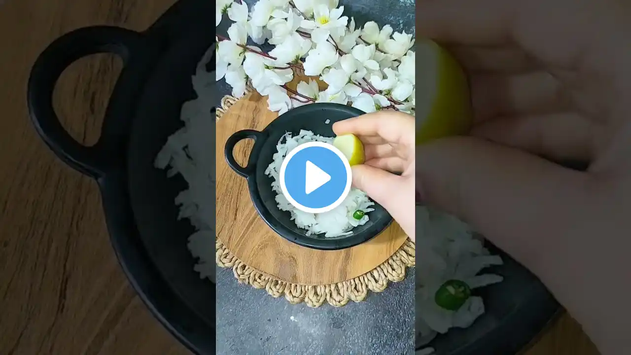 #shorts Healthy Mooli Salad Recipe || white Radish salad #salad #radish #ytshort #viral #tasty