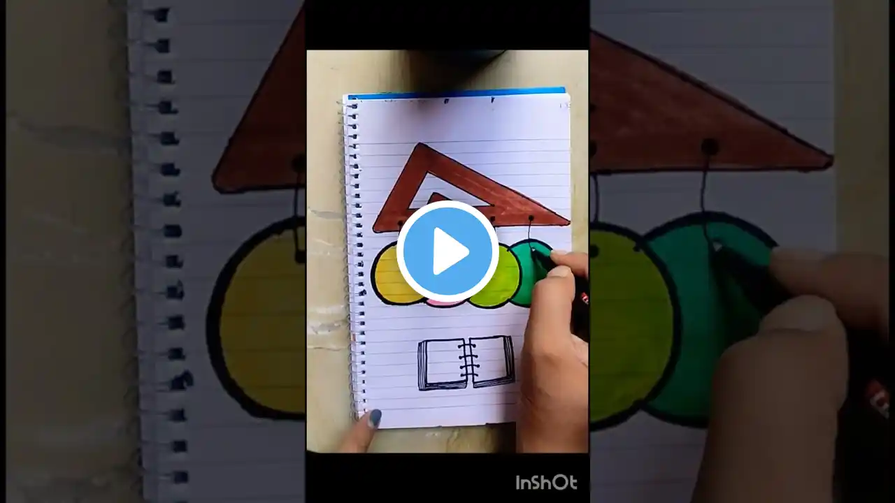 Math📐📚simple and easy border design❤ #trending #art #ytshorts #drawing #diy #frontpage #art