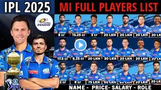 Mumbai Indians full squad 2025 || IPL 2025