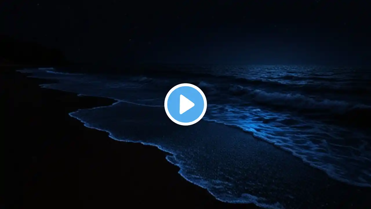 All You Need To Fall Asleep - Ocean Sounds For Deep Sleeping With A Dark Screen And Rolling Waves