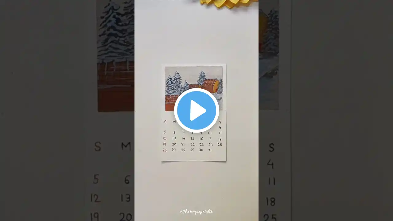 Calendar painting🤌🏻🌼#art #shorts #ytshorts #youtubeshorts #painting #calendar #shortvideo