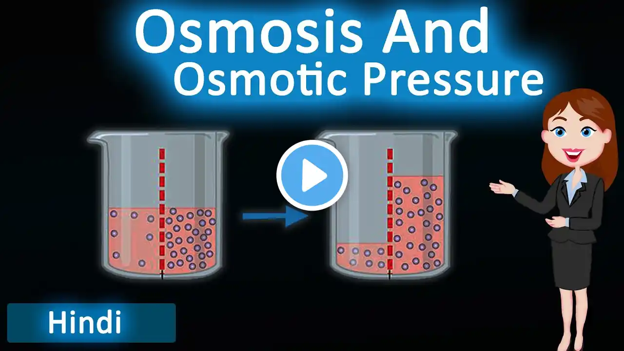 Osmosis and Osmotic Pressure || 3D Animated Explanation || class 12th chemistry || Solutions ||