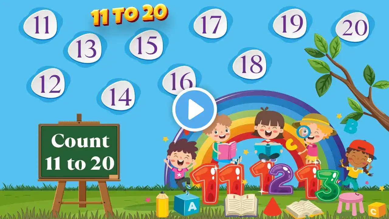 Number names | Number Names 11- 20 | Number spelling | Learn Numbers | Number 11 to 20 | #numbername