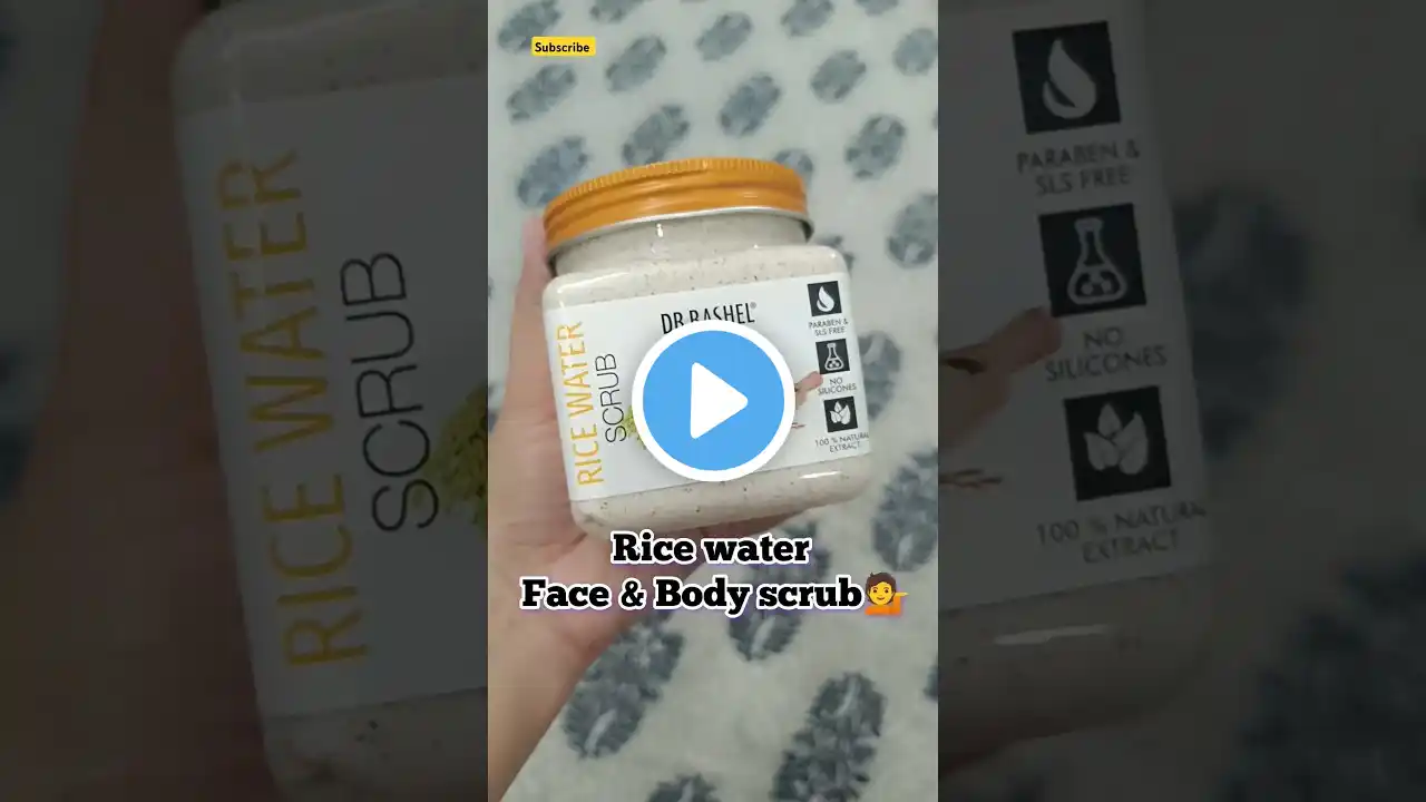 Dr. rashel rice water face and body scrub 💁#viral #trending #shorts #ytshortsindia ✨