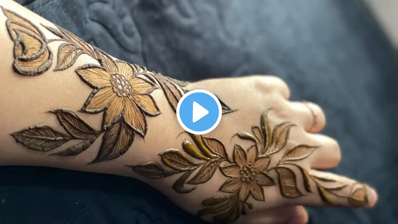 Easy 3D Mehandi Design || Gulf Henna Design