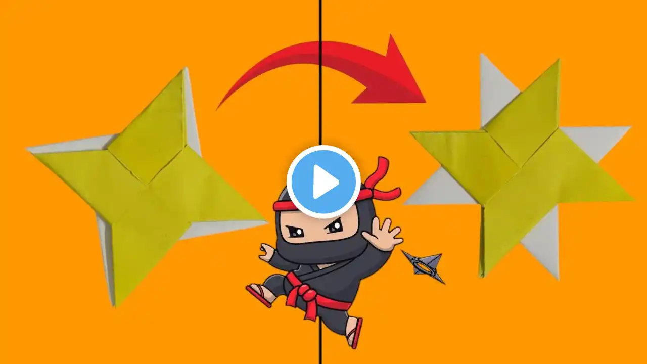 Paper Origami Transforming Ninja Star || Ninja Star || Origami Craft