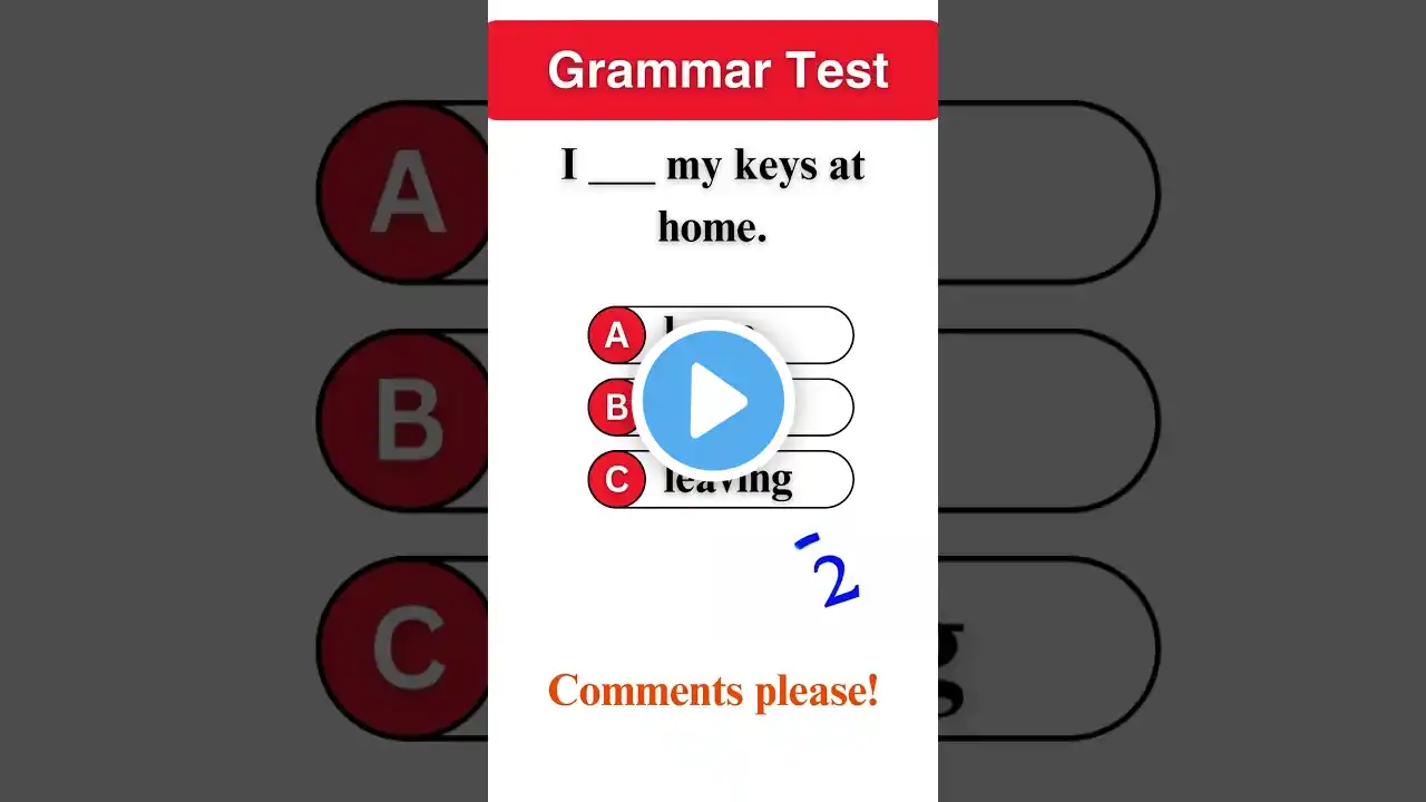 English Grammar Quiz 205 | Quiz Express #grammarquiz#short