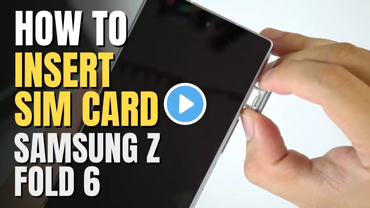 How to Install a SIM Card to Samsung Z Fold 6