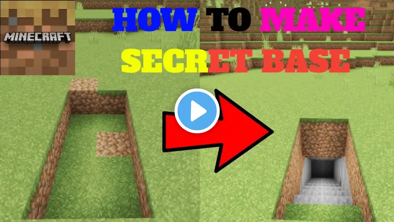 minecraft trial mein underground ghar kaise banaen | minecraft trial mein secret base kaise banaen