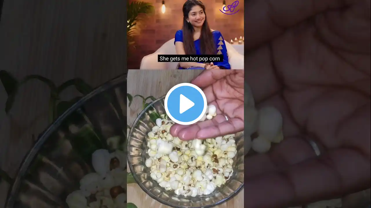 Sai Pallavi Favourite Snacks Pop Corn 🍿#saipallavi #shorts #ytshorts #ashortaday