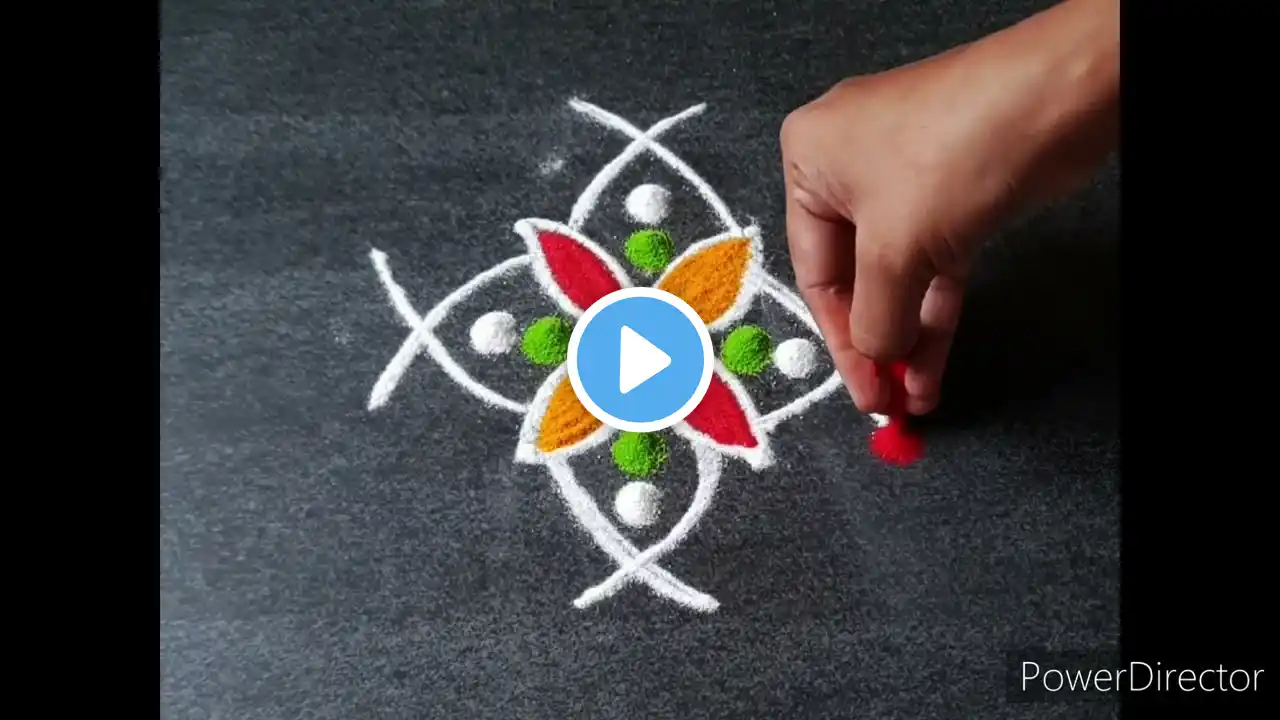 उद्या साठी खास सोप्पी सुंदर रांगोळी/ beautiful daily rangoli design