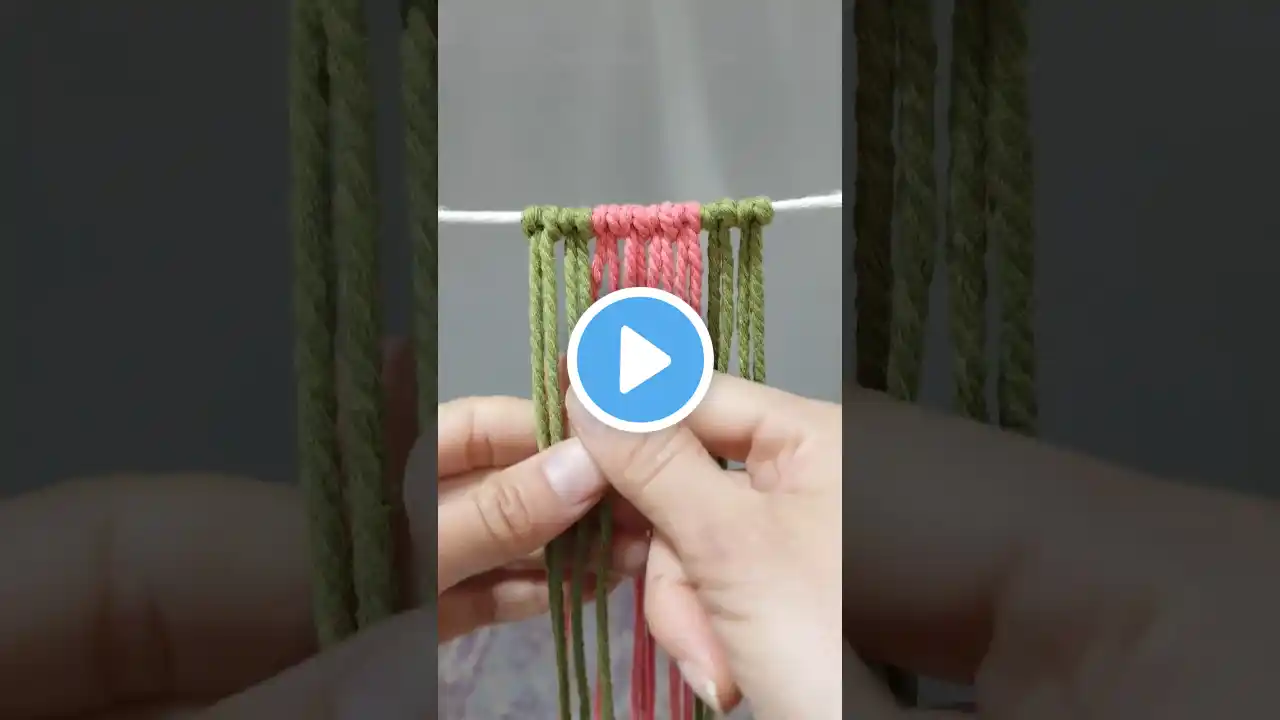 👆Popular Macrame Pattern challenge 🌺 #macrame #macramepattern #macrameknots  #macrametutorial