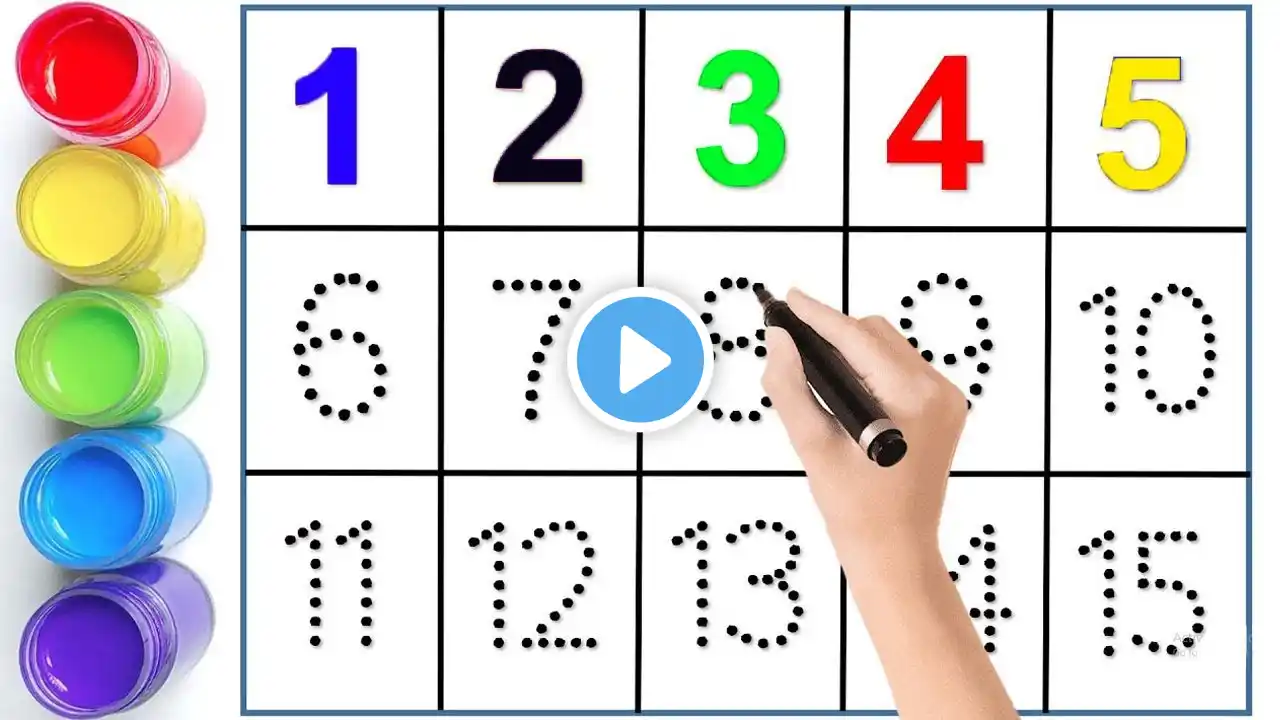 123 Numbers, Phonics song, 1 to 100 counting, Learn to count, One two three, 1 to 10 counting- 287