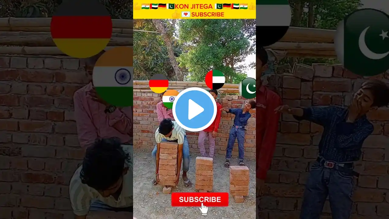 🇮🇳India vs 🇦🇪 Dubai vs 🇩🇪 Germany and 🇵🇰Pakistan kon jitega 🤔 India power #indianarmy #youtubeshorts