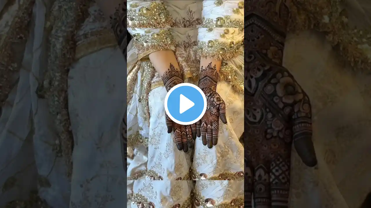Bridal mehndi design #henna #mehndi #viral #song #shorts#youtube #bride #ytshorts