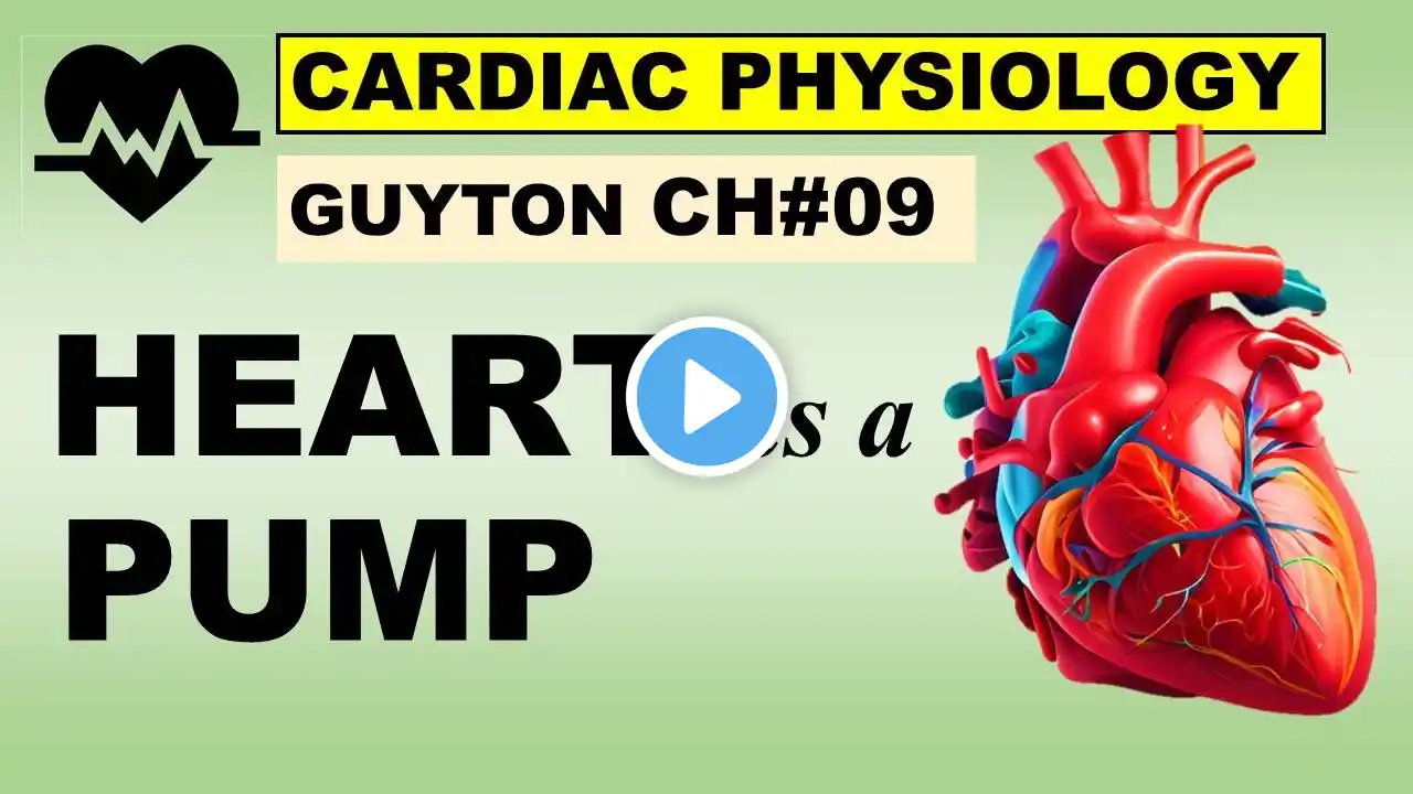 Ch#09 Physiology Guyton | CARDIAC Muscles | Heart as a PUMP | Cardiac Valves | Cardiac Physiology