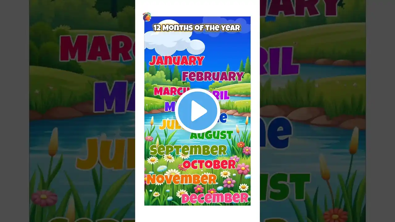 12 months song || months of the Year song for kids  #learning #kidslearning