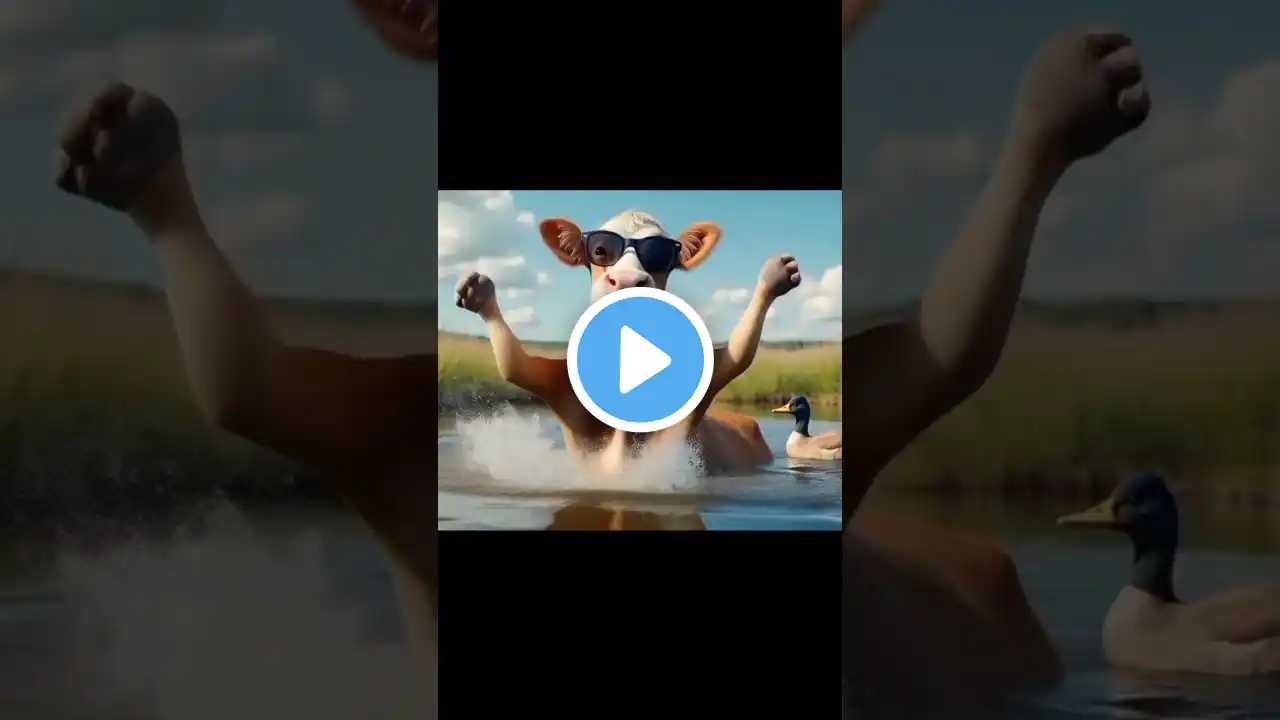 FUNNY COW DANCE 🐄| COW SONG  _ COW VIDEOS | DANCING COW | ANIMAL SOUND