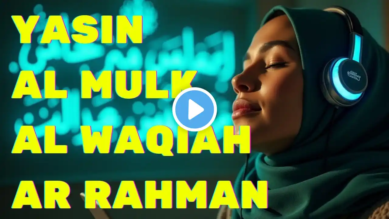 SURAH YASIN, AL MULK, AR RAHMAN, AL WAQIAH NON STOP TANPA IKLAN Saad Al Ghamdi