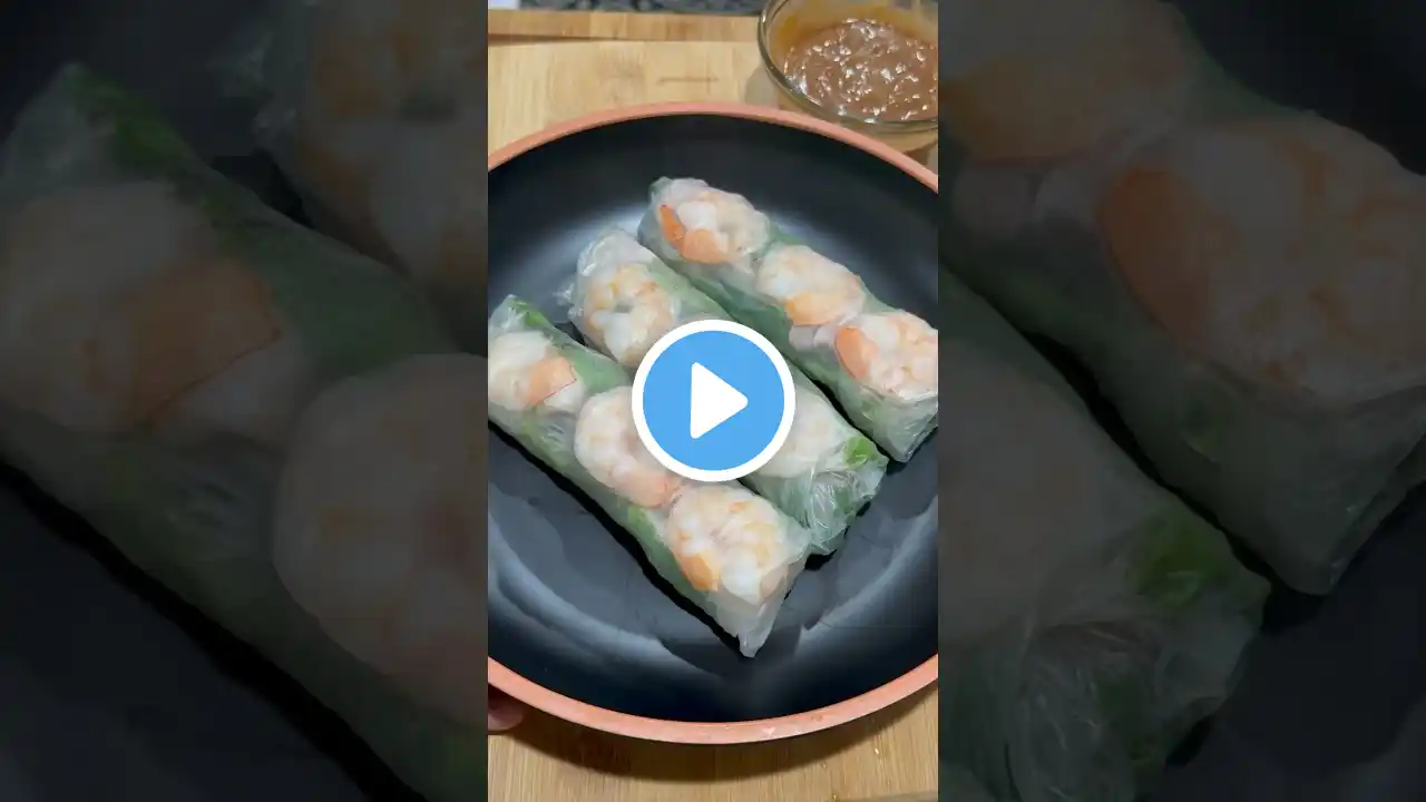 Vietnamese Pork & Shrimp Spring Rolls (Gỏi Cuốn Tôm Thịt) #vietnamesefood