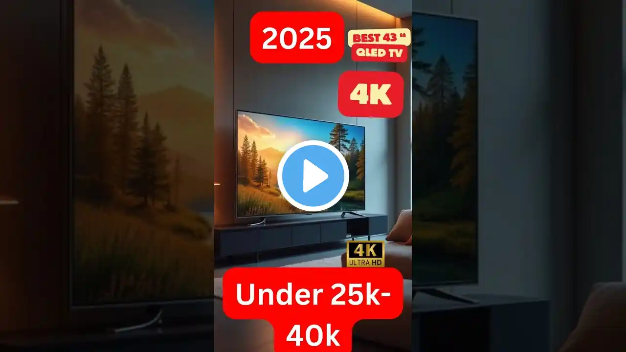 Best Qled TVs 43 Inch in India 2025 |Best 43 Inch Qled tv under 40000 ⚡TOP 5 43 Inch 4K TVs #shorts