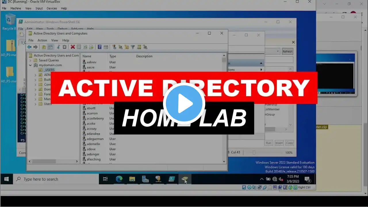 Active Directory Home Lab Tutorial
