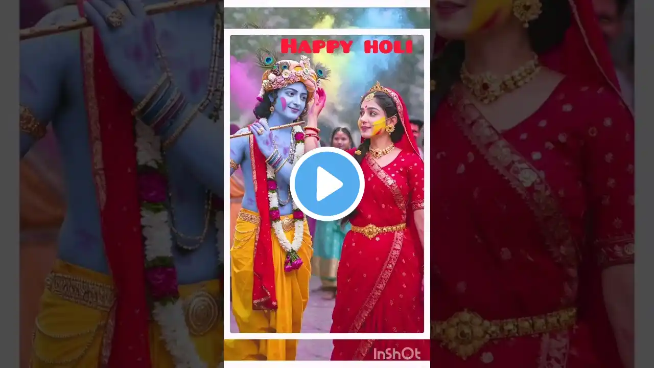 Radha Krishna Special Holi Status || New Holi Status || #shorts #ytshorts #shortsvideo