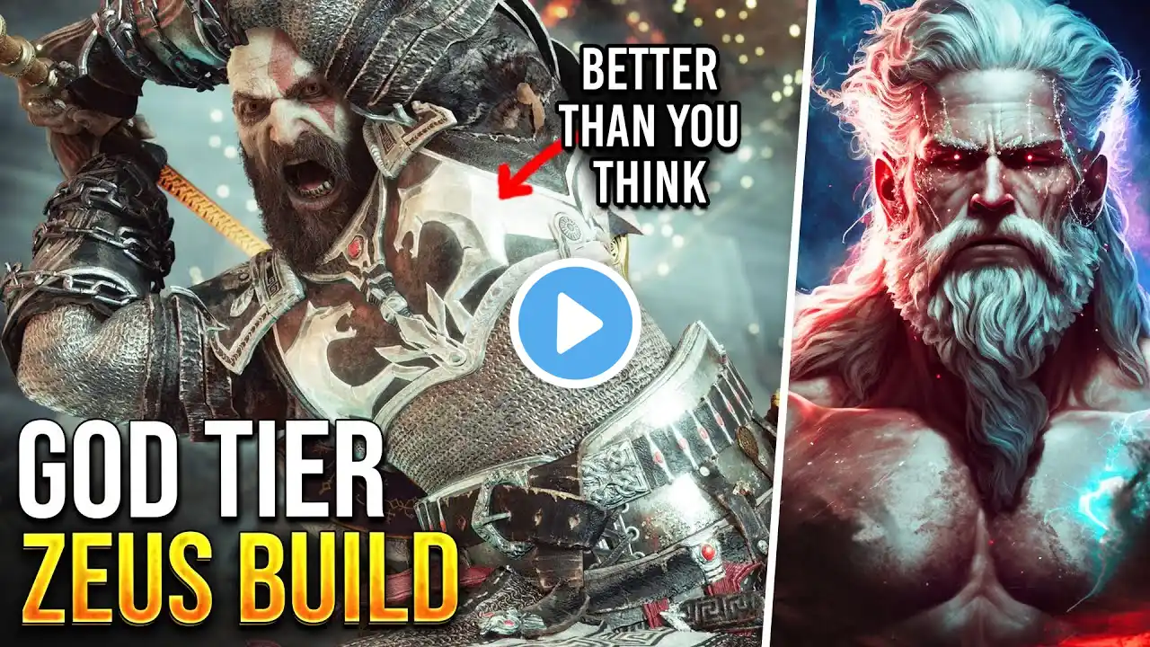 This Zeus Build is INSANE.. God of War Ragnarok Best Build & Armor! (New Game Plus)