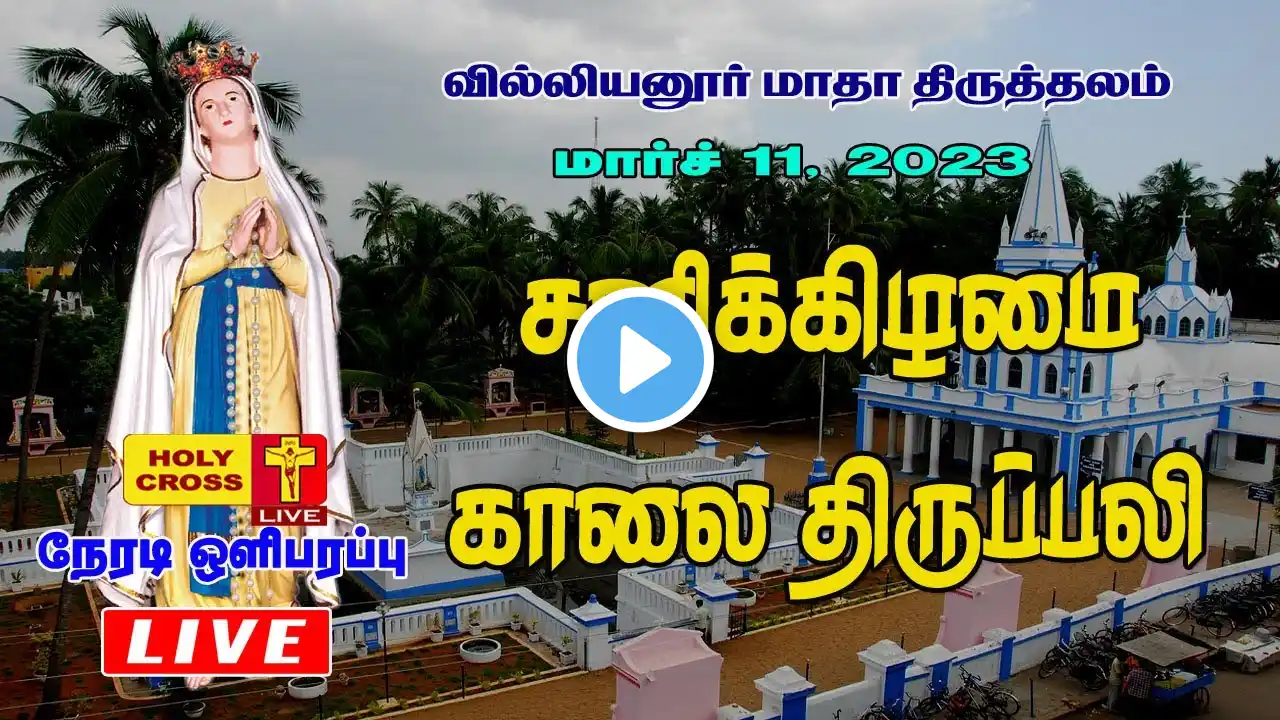 LIVE : Daily Holy Mass | 11 March, 2023 | Villianur Lourdes Shrine | Holy Cross Tv | Daily Tv Mass