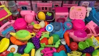 6:49 min Satisfying with Unboxing | Hello kitty kitchen set | Cutee tiny mini ASMR kitchen set