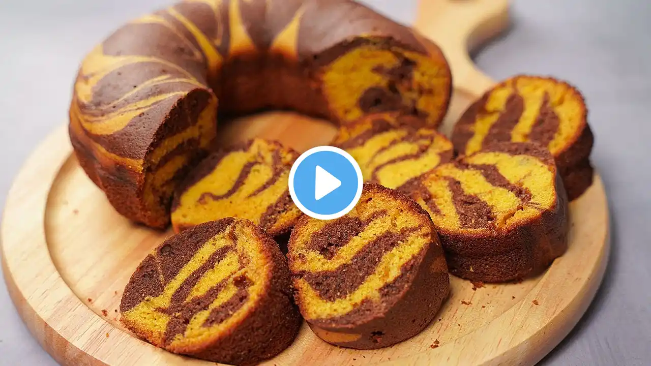 Super Soft Mango Marble Cake | Chocolate Mango Marble Cake | Yummy