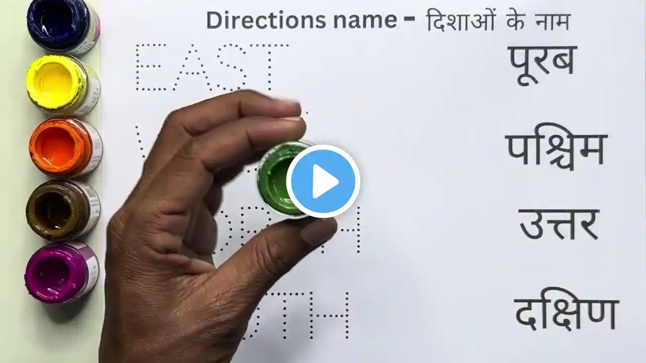 direction name | दिशाओं के नाम | direction name in english and hindi | dishao ke naam