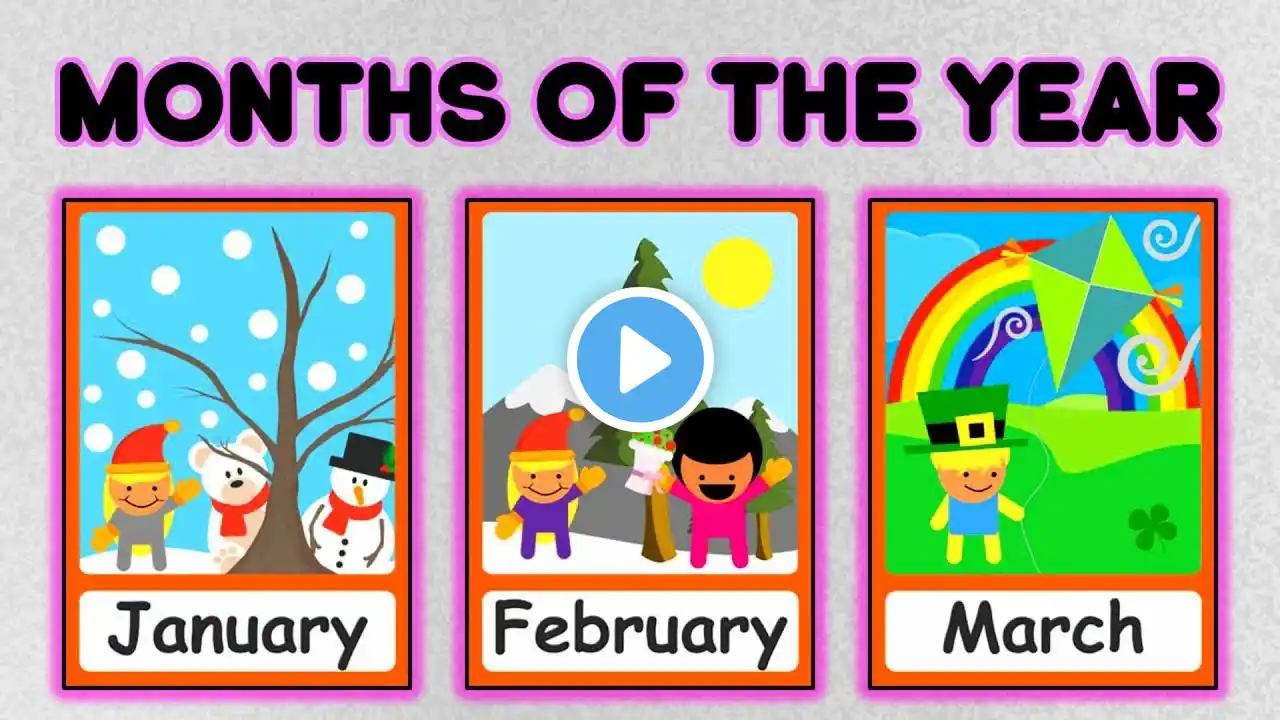 Educational Baby Video | Kids Learn Months of the Year Toddler Learning Video with CoCo Songs