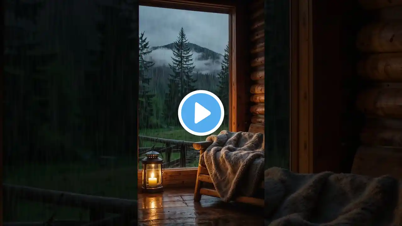 Rain on the Window & Distant Thunder - A Cozy & Peaceful Night #relax #rainsounds #relaxingsleeprain