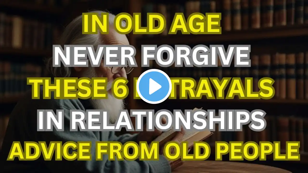 In Old Age, NEVER Forgive THESE 6 BETRAYALS in Relationships | Advice From Old People