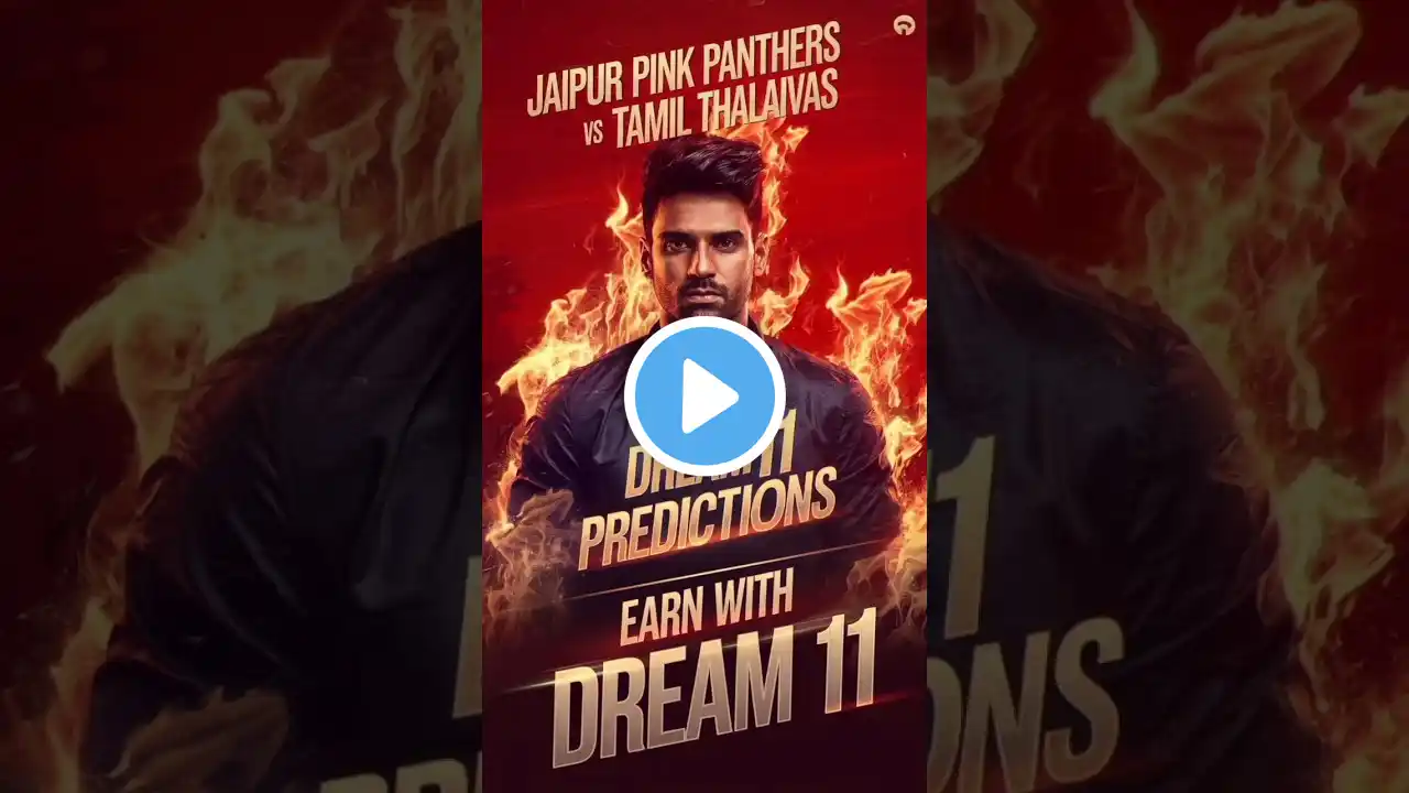 Jaipur Pink Panthers vs Tamil Thalaivas Kabaddi Dream11 Predictions🔥| Dream11Team|#prokabaddi#shorts