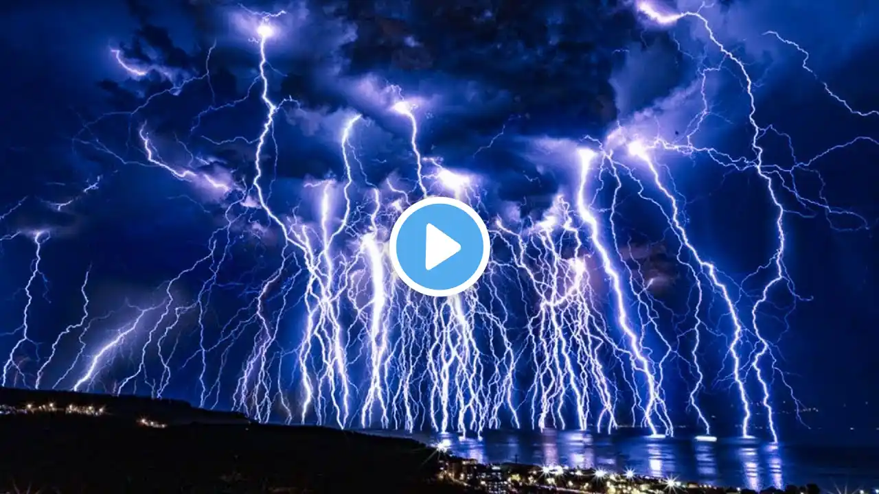 ⚡ Goodbye Insomnia with Powerful Thunder, Strong Storm, Heavy Rainfall at Night #1