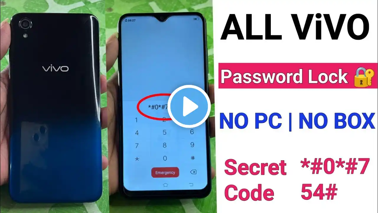 किसी भी Vivo का Pattern Lock या Password Look कैसे तोड़े (Without Pc 2023) Vivo Ka Lock Kaise Tode