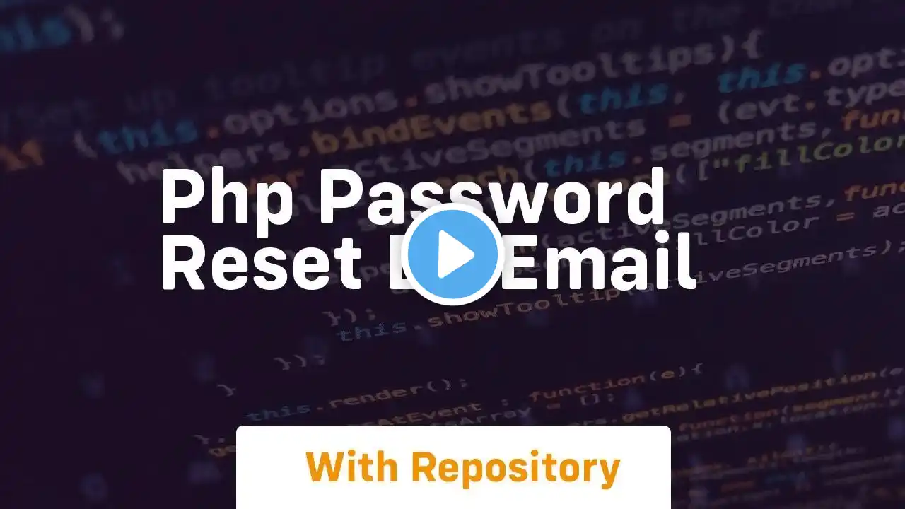 Php password reset by email