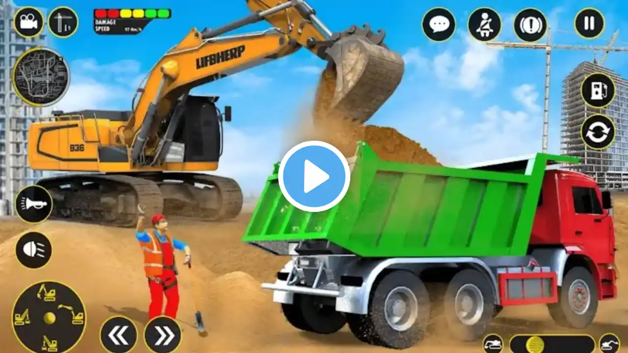 New City💥 Road Construction🚨 Game : Contraction🚧 Simulator : Android Gameplay : #gamergrind05